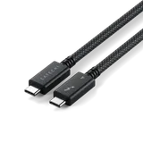 Satechi Thunderbolt 4 Pro Braided Cable 1m (PD240W,40Gpbs data,8K resolution) - Black