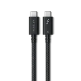 Satechi Thunderbolt 4 Pro Braided Cable 1m (PD240W,40Gpbs data,8K resolution) - Black