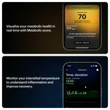 Ultrahuman M1 continuous glucose monitor / metabolic fitness tracker (NFC Required) 2 weeks tracking - 2S (2 Double pack)