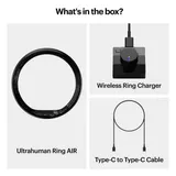 Ultrahuman Ring Air - Smart Ring, Charger, USB Cable / Size-14- Aster_Air_Black