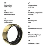 Ultrahuman Ring Air - Smart Ring, Charger, USB Cable / Size-07- Air_Gold