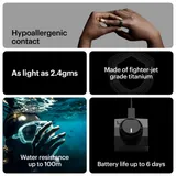 Ultrahuman Ring Air - Smart Ring, Charger, USB Cable / Size-11- Matt_Grey