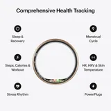Ultrahuman Ring Air - Smart Ring, Charger, USB Cable / Size-07- Brushed_Rose_Gold