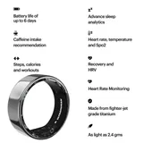 Ultrahuman Ring Air - Smart Ring, Charger, USB Cable / Size-09- Air_Silver