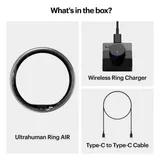 Ultrahuman Ring Air - Smart Ring, Charger, USB Cable / Size-09- Air_Silver