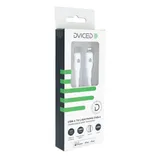 Dviced Cable USB-C to Lightning silicone 1,25m - White