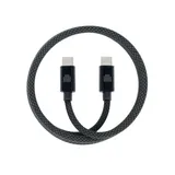 Dviced Magnetic Braided Cable USB-C to USB-C, 1,25m - dark grey