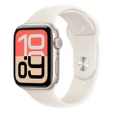 Apple Watch SE 3 Cellular 44mm Starlight Aluminium Case with Starlight Sport Band - M/L