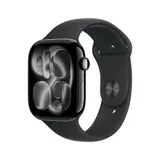 Apple Watch S11 GPS 42mm Jet Black Aluminium Case with Black Sport Band - S/M
