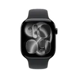 Apple Watch S11 GPS 42mm Jet Black Aluminium Case with Black Sport Band - S/M