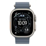 Apple Watch Ultra 3 Cellular 49mm Natural Titanium Case with Anchor Blue Ocean Band