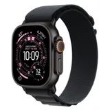 Apple Watch Ultra 3 Cellular 49mm Black Titanium Case with Black Alpine Loop - Large