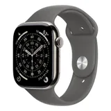 Apple Watch S11 Cellular 46mm Natural Titanium Case with Stone Grey Sport Band - M/L