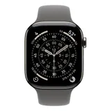 Apple Watch S11 Cellular 46mm Natural Titanium Case with Stone Grey Sport Band - M/L