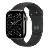 Apple Watch S11 Cellular 46mm Slate Titanium Case with Black Sport Band - S/M