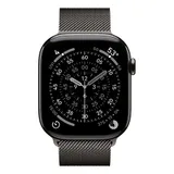 Apple Watch S11 Cellular 46mm Slate Titanium Case with Slate Milanese Loop - S/M