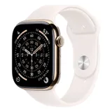 Apple Watch S11 Cellular 46mm Gold Titanium Case with Light Blush Sport Band - M/L