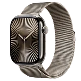 Apple Watch S10 Cellular 46mm Natural Titanium Case with Natural Milanese Loop - M/L