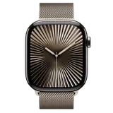 Apple Watch S10 Cellular 46mm Natural Titanium Case with Natural Milanese Loop - M/L