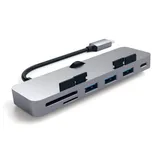 Satechi Aluminum Type-C CLAMP PRO Hub (3x USB 3.0,MicroSD) - Space Grey