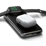 Satechi Quatro Wireless Power Bank Qi Wireless 5W, AW 2.5W, USB-C PD 18W, USB-A 12W - Space Grey